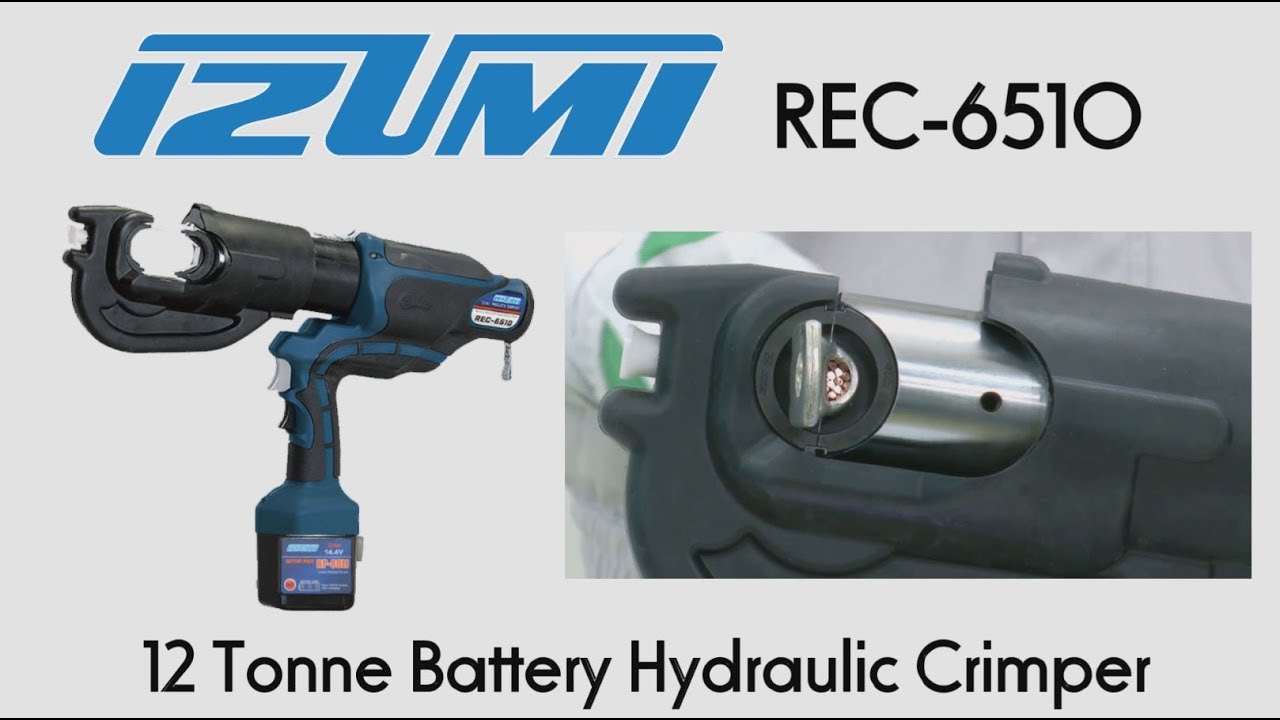 Izumi REC-6510 12 Tonne Battery Hydraulic Crimper