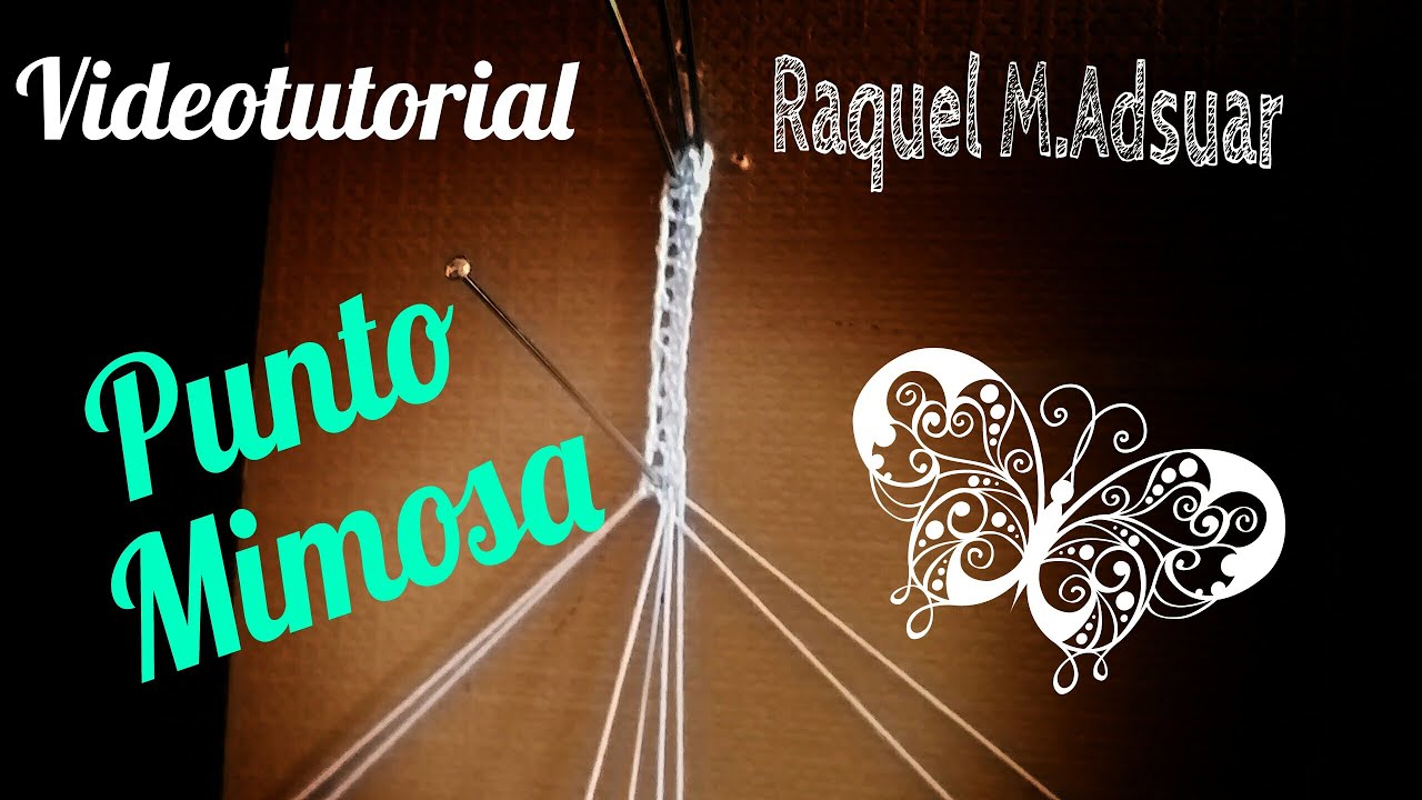 Punto Mimosa. Bolillotutorial Adsuar. Encajes de Bolillos. Bolillotuber
