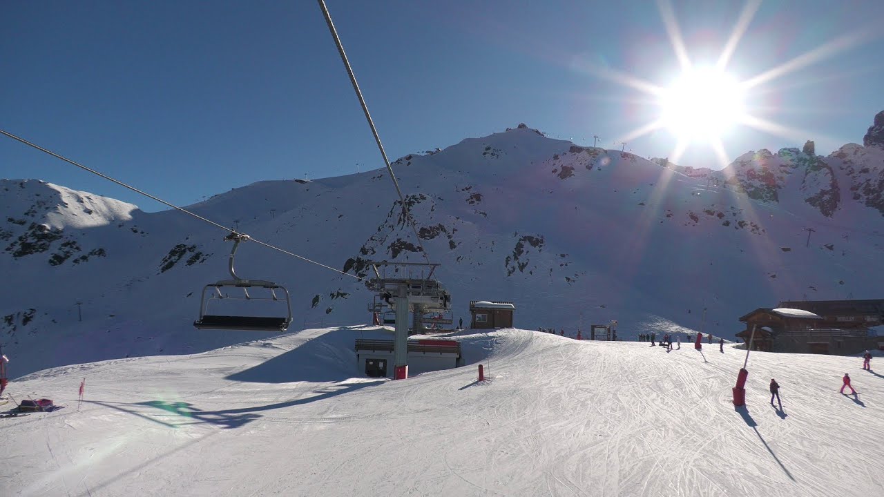 (04/03/2025) Risalita integrale seggiovia Leitner "Pralong" - Courchevel (France)