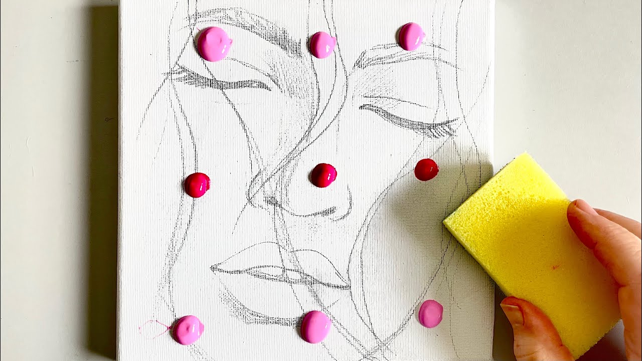 How To Paint Calm Beauty / Portrait Painting in Acrylic