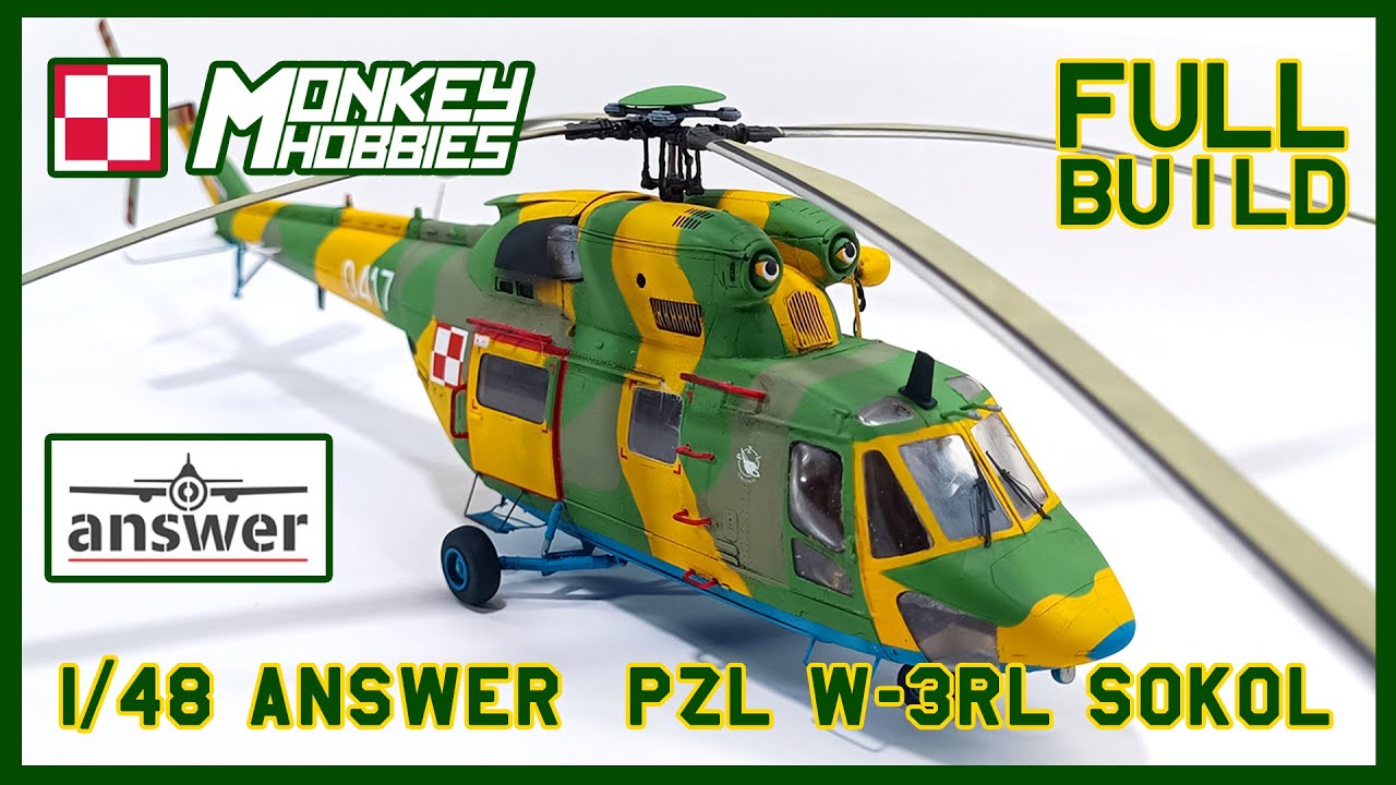 ANSWER 1/48 PZL W-3RL SOKOL: FULL BUILD #helicopter #Poland #polska