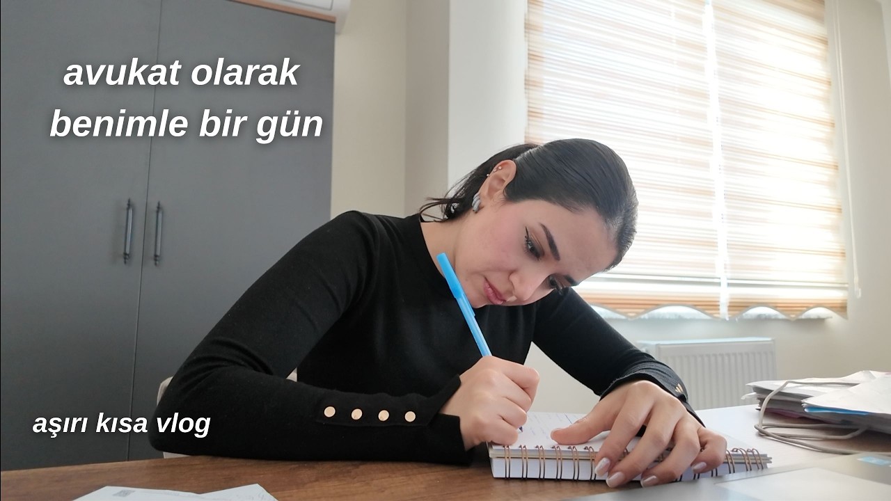 AVUKAT OLARAK BENİMLE BİR GÜN⚖️ (aşırı kısa vlog🥲🥲)