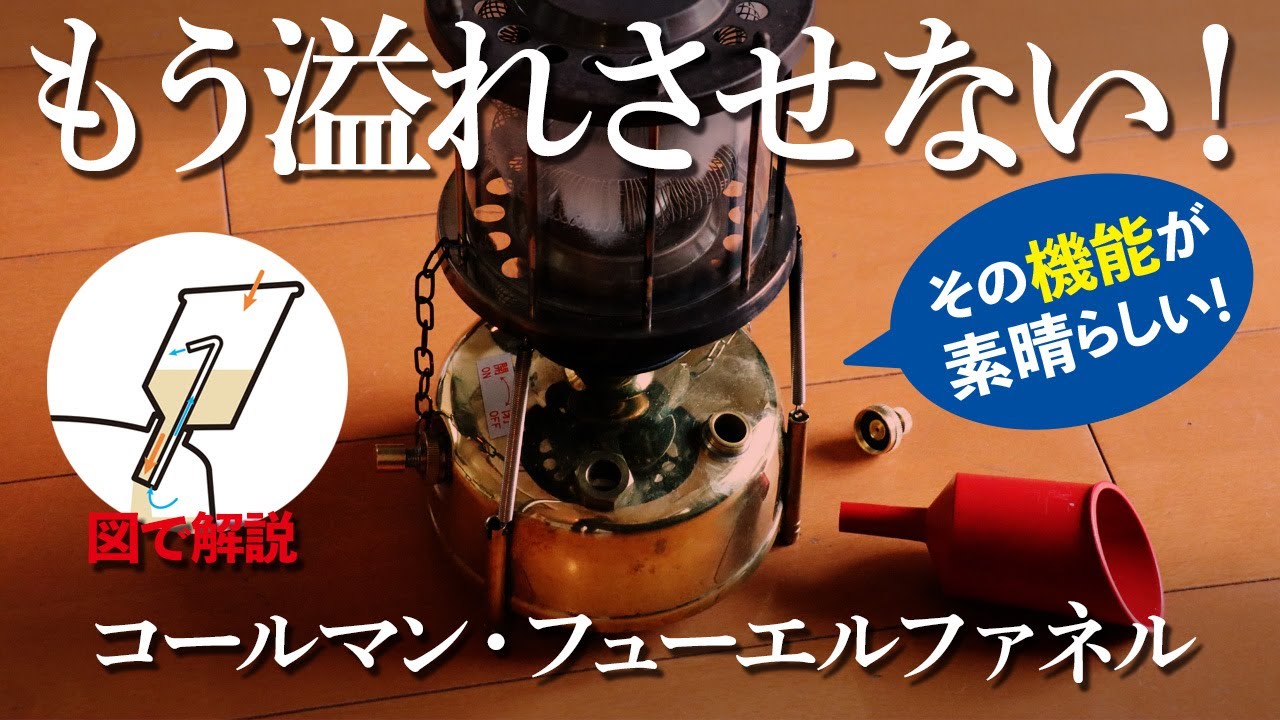 あふれない！Colemanのフューエルファネルを武井バーナーで検証！