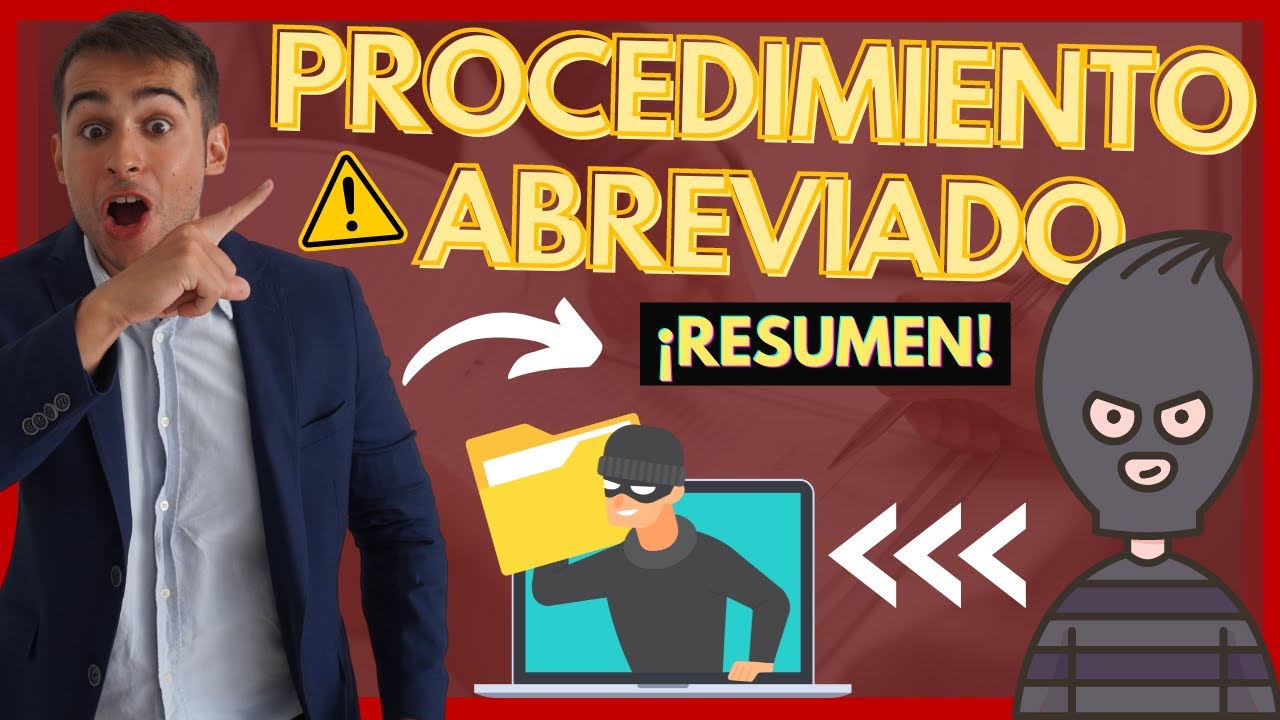 💥 PROCEDIMIENTO PENAL ABREVIADO【Descubre TODO en 3 pasos CON EJEMPLOS】