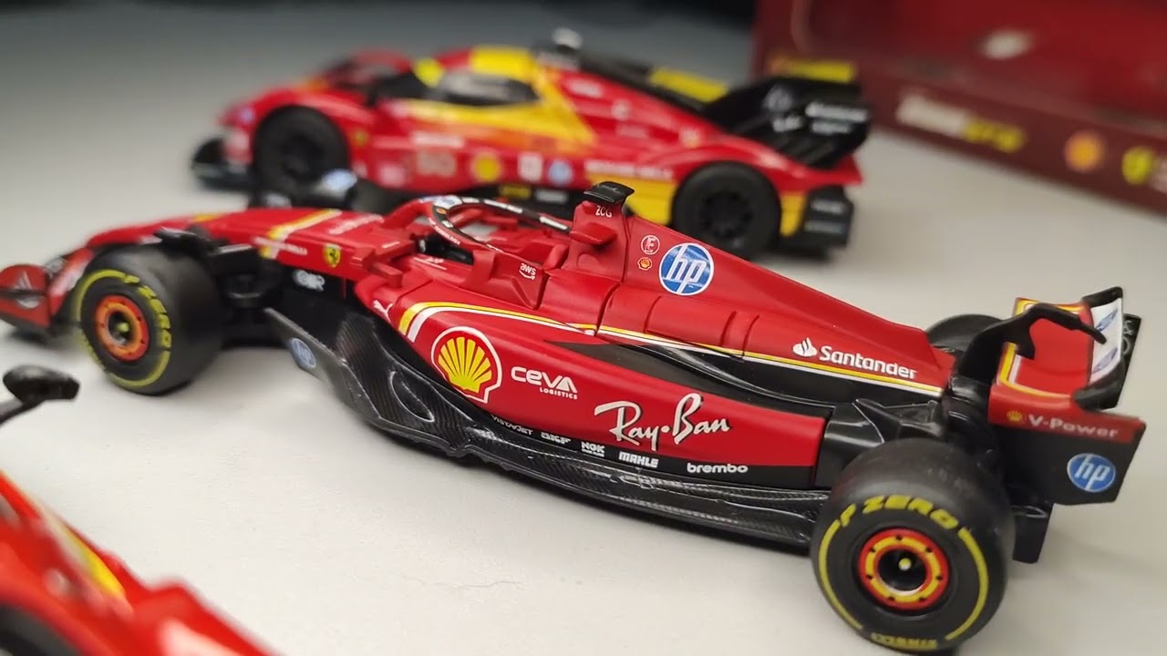 Mais Detalhes Ferrari Shell Colecionáveis, 499P SF24, 296 GT3 Coleção 2025 Shell