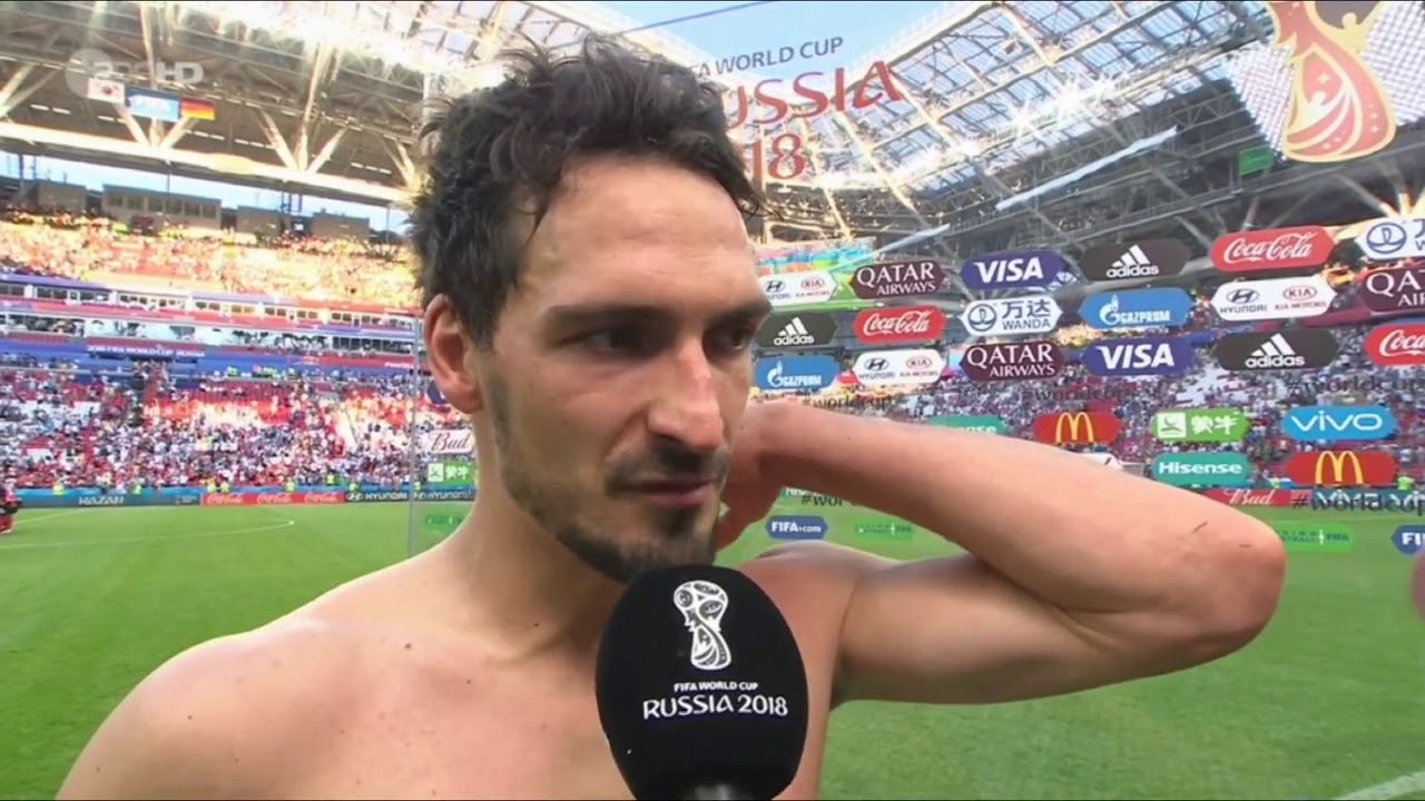 Mats Hummels Interview nach dem WM Aus Spiel gegen Korea