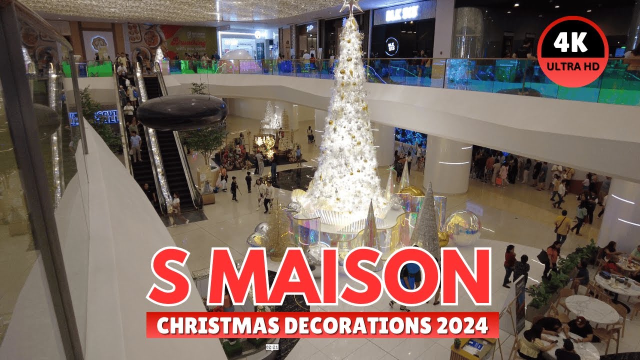 [4K] S Maison Shopping Mall Pre-Christmas Tour 2024  Pasay City, Philippines