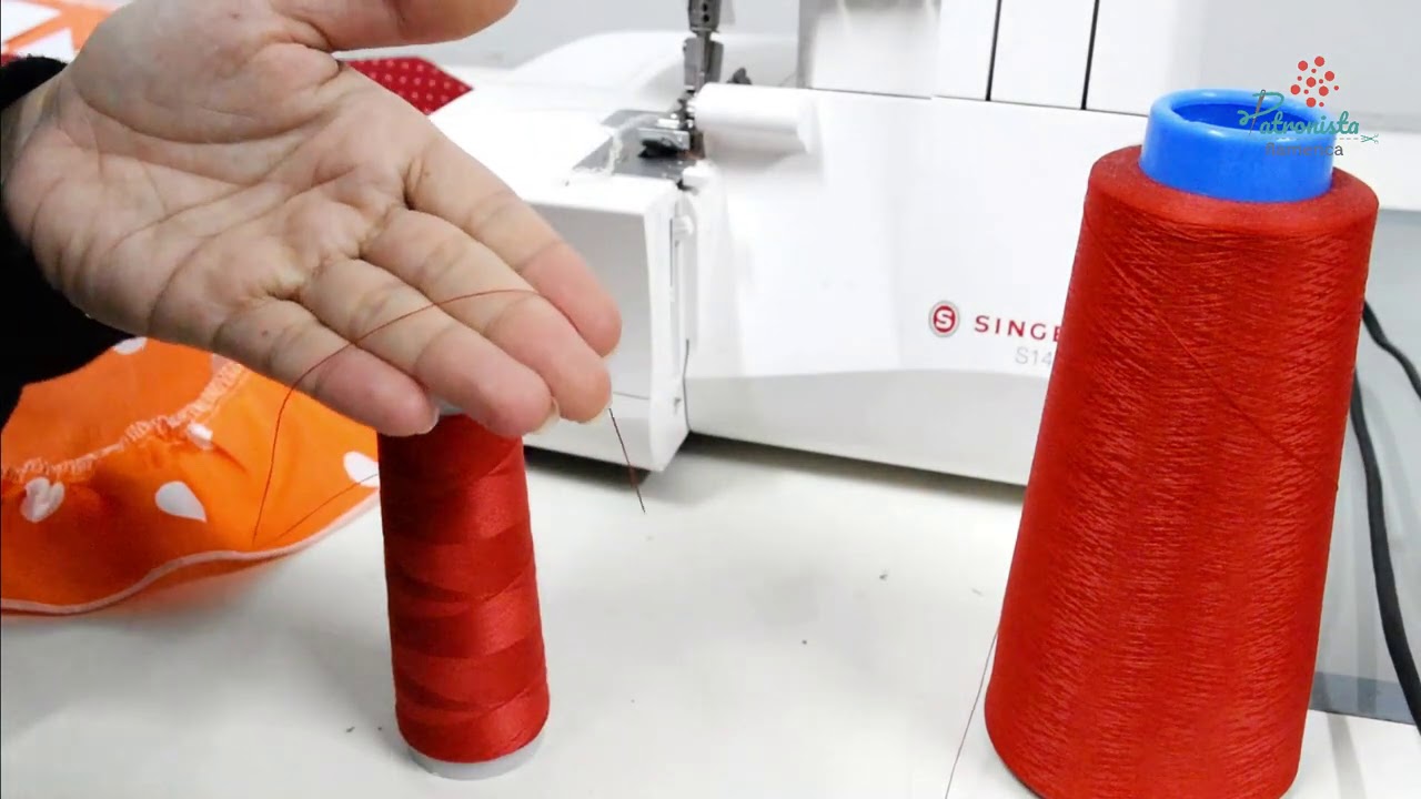 Hilo de espuma para la remalladora en Moda Flamenca