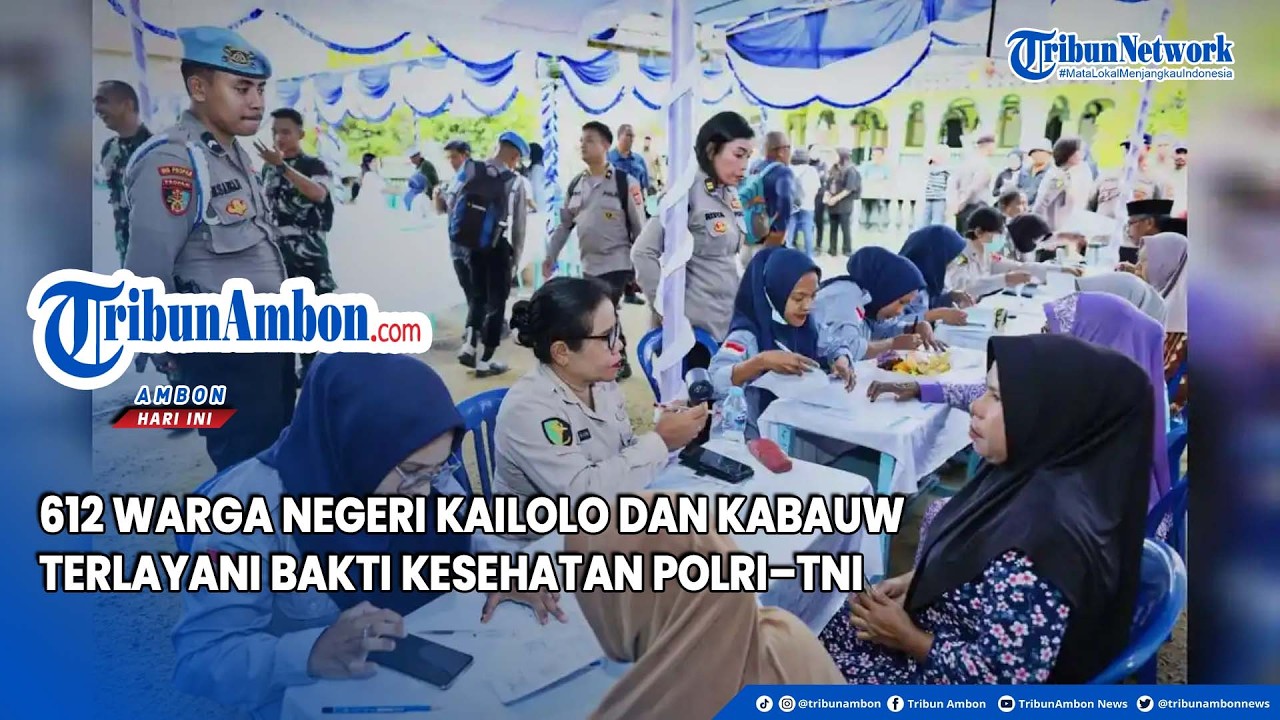 612 Warga Negeri Kailolo dan Kabauw Terlayani Bakti Kesehatan Polri –TNI