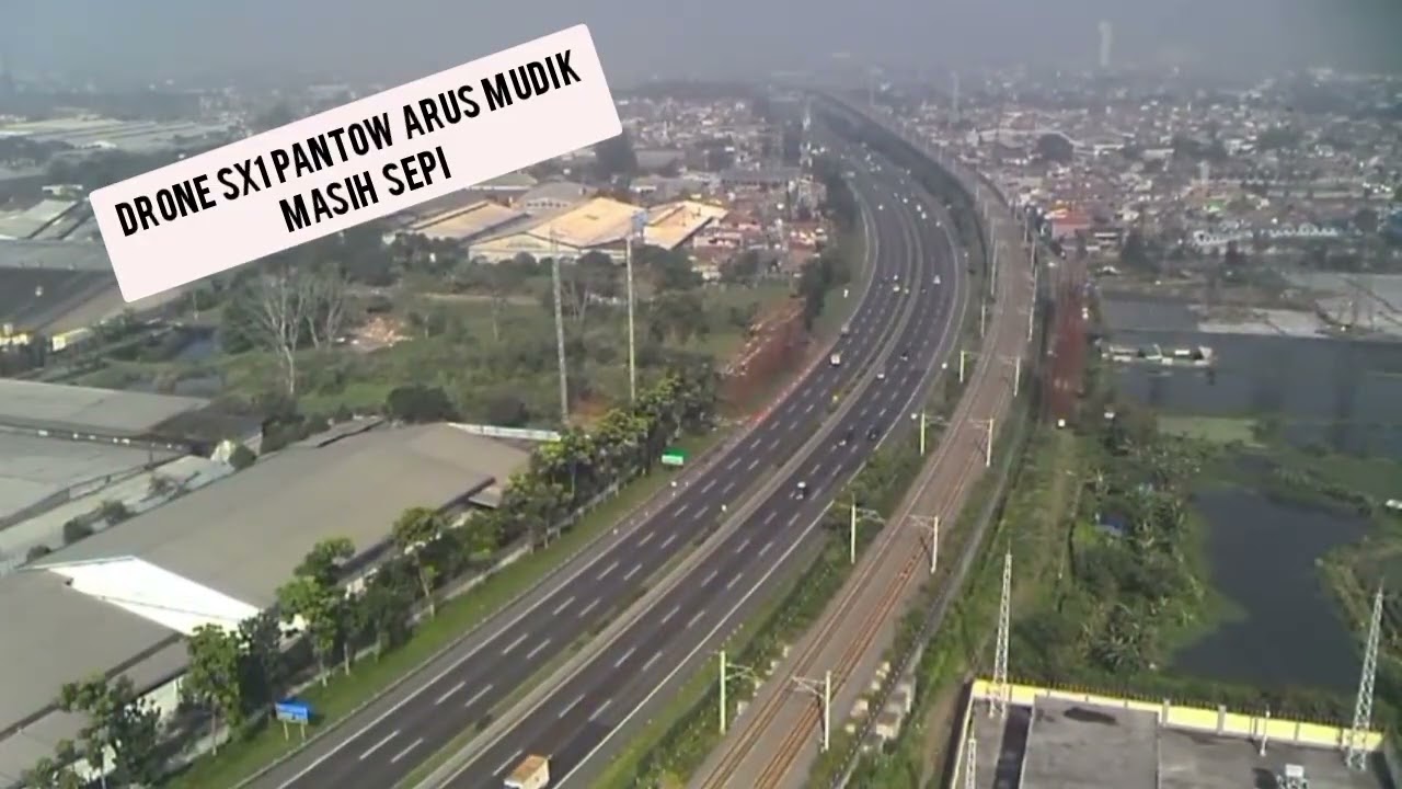 DRONE SX1 TERBANG TINGGI 200 MTR JAUH 500 METER MANTAU ARUS MUDIK CUMAN SEPI  JLN TOL NYA