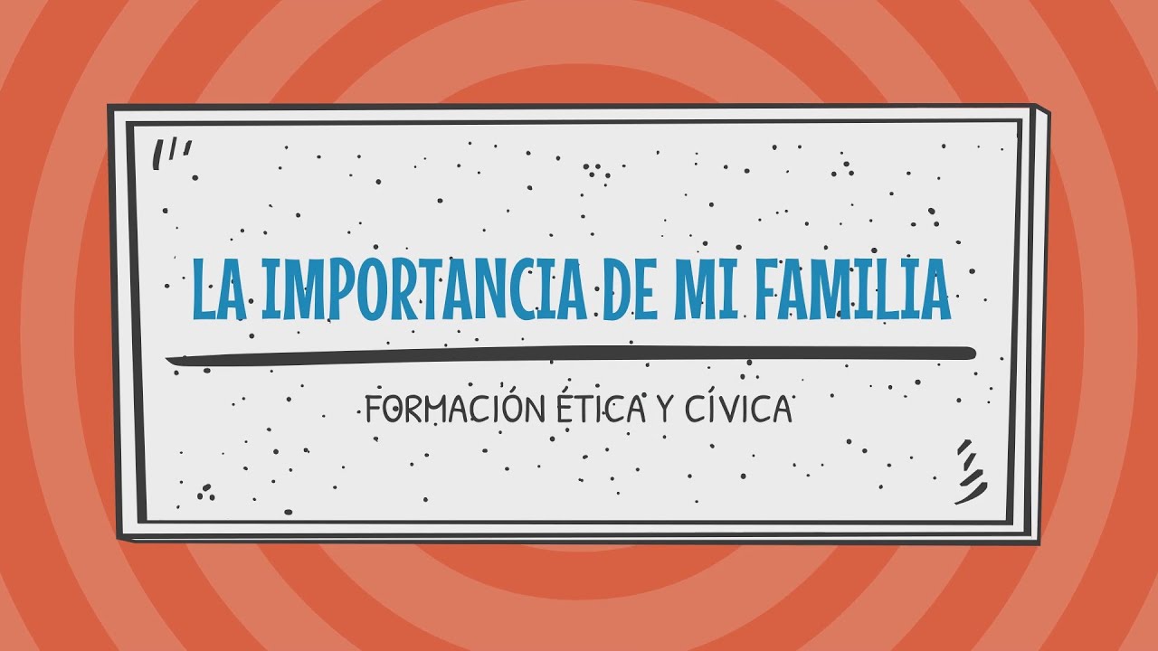 La importancia de mi familia. Cívica y ética LIV 2° Primaria