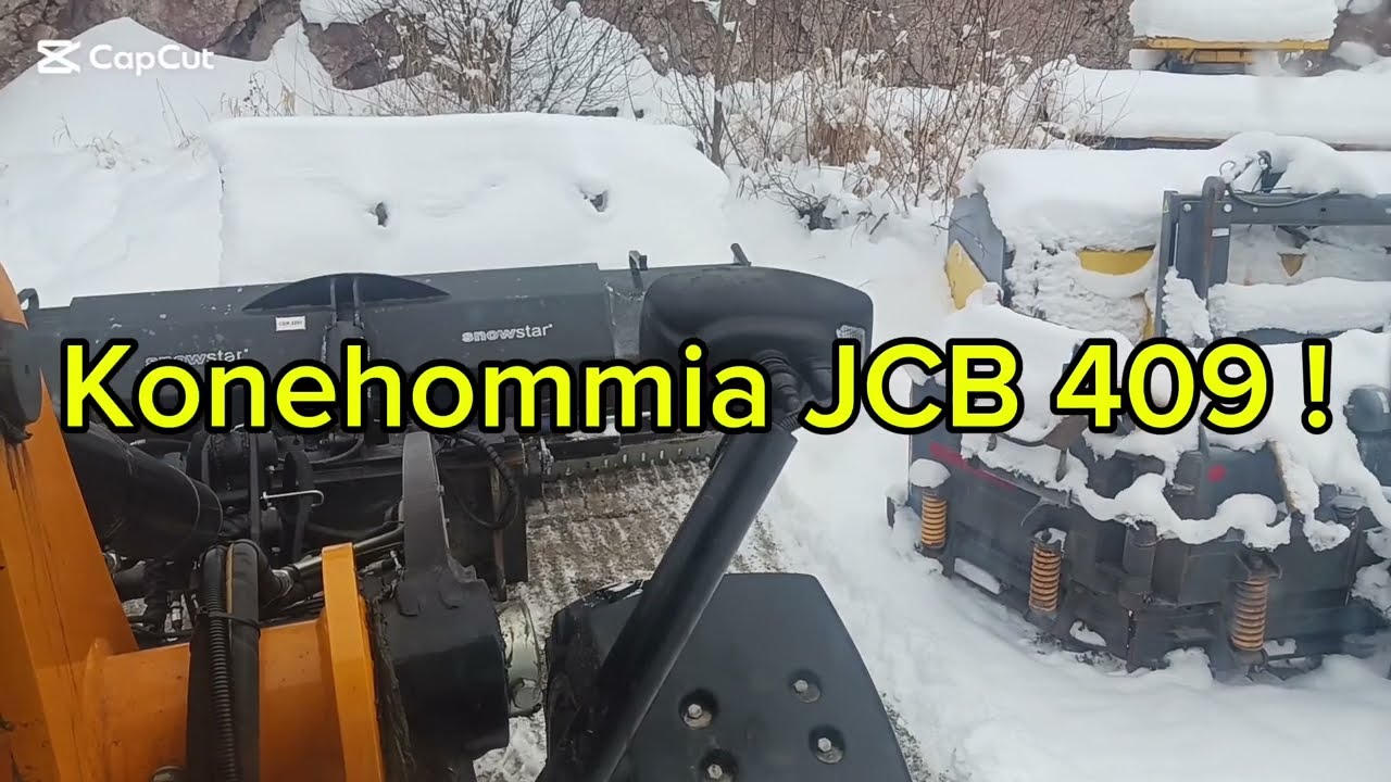 KONEHOMMIA JCB 409 HIEKKAA ja rupatteluA ! 🫡 🚜