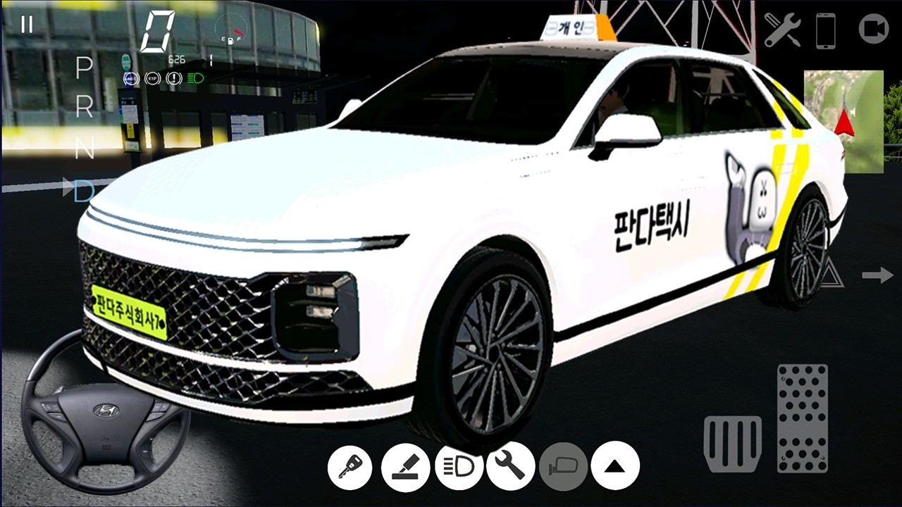 [모바일게임] 3D운전게임4.0! G90과 그랜저 택시 도색 만들었어요!!