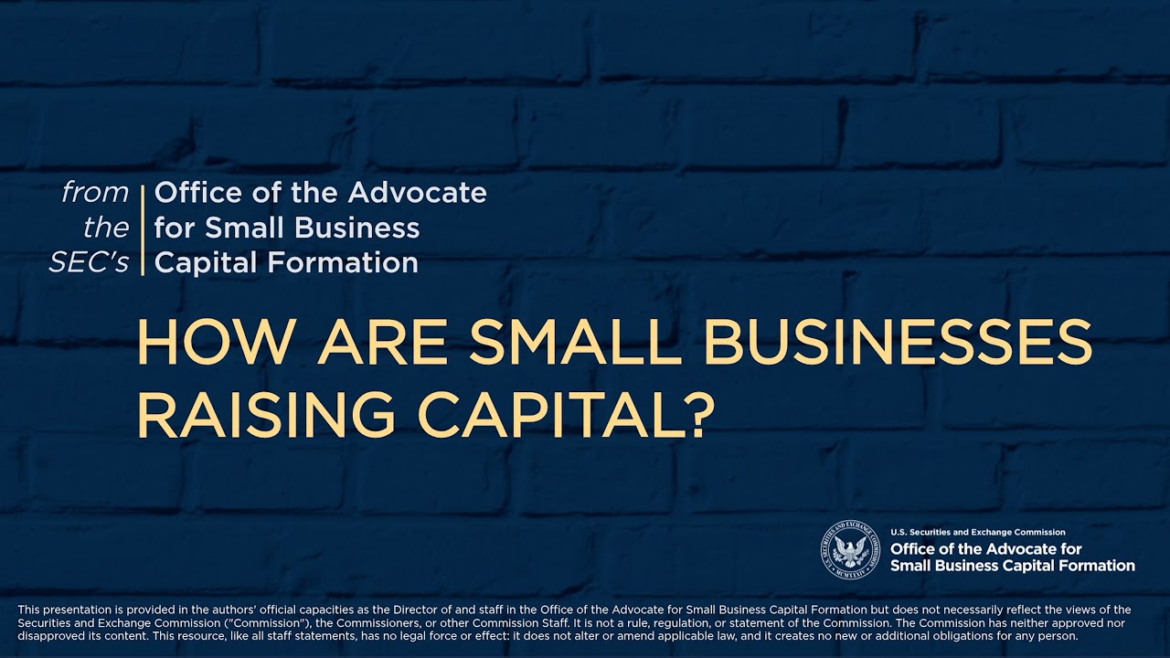 How are Small Businesses Raising Capital?