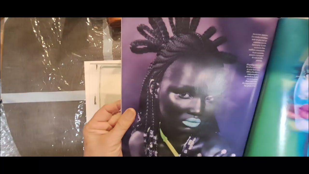 TRANSFERT D'IMAGE avec la gel press ou Gelli#diy #gelliplateprinting 