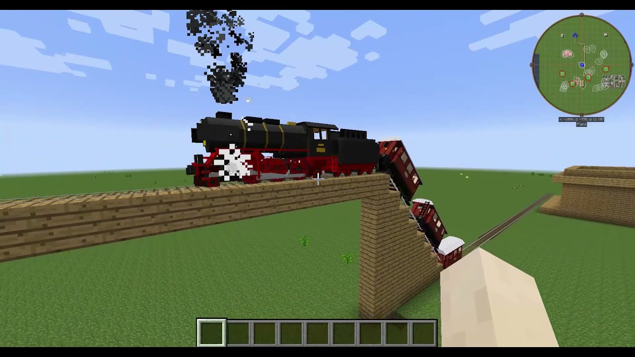 MINECRAFT - TRAIN RIDE! - THE VILLAGE! - TRAINCRAFT - MINECRAFT 1.7.10