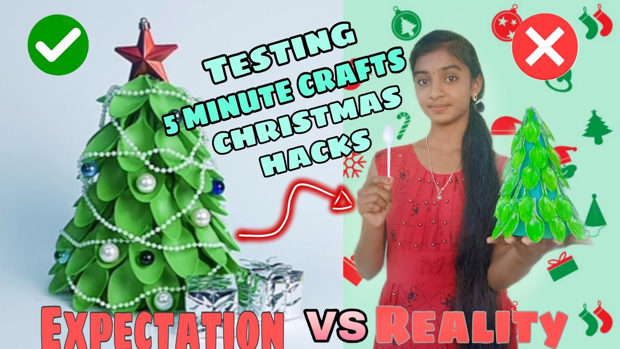 TESTING 5 MINUTE CRAFTS 🌲🎅'𝘾𝙝𝙧𝙞𝙨𝙩𝙢𝙖𝙨 𝙝𝙖𝙘𝙠𝙨' |Monisha's Hacks