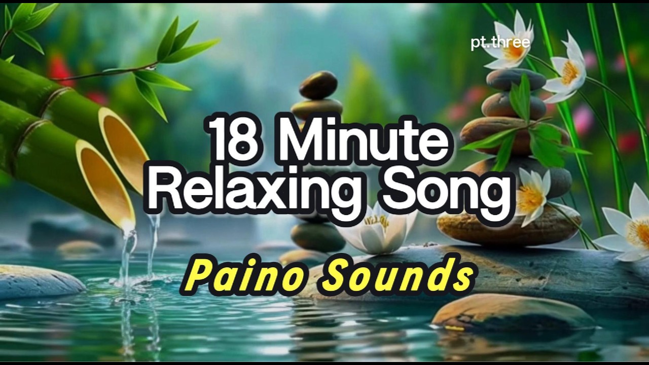Relaxing Music Relieves Stress, Calm Anxiety & Depression Bamboo Water Fountain, Deep Sleep Music