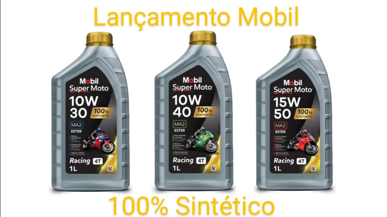 Óleo Mobil Super Moto Racing 4T 100% Sintético Lançamento