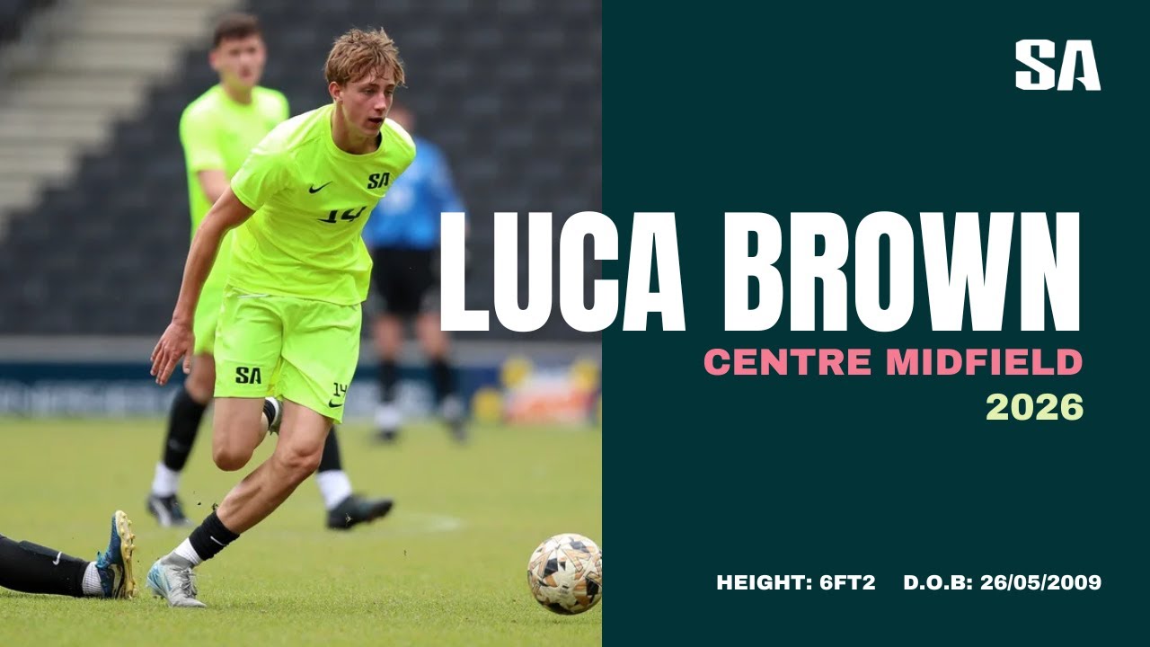 Luca Brown | Highlight Tape - Centre Midfield | #soccerassist