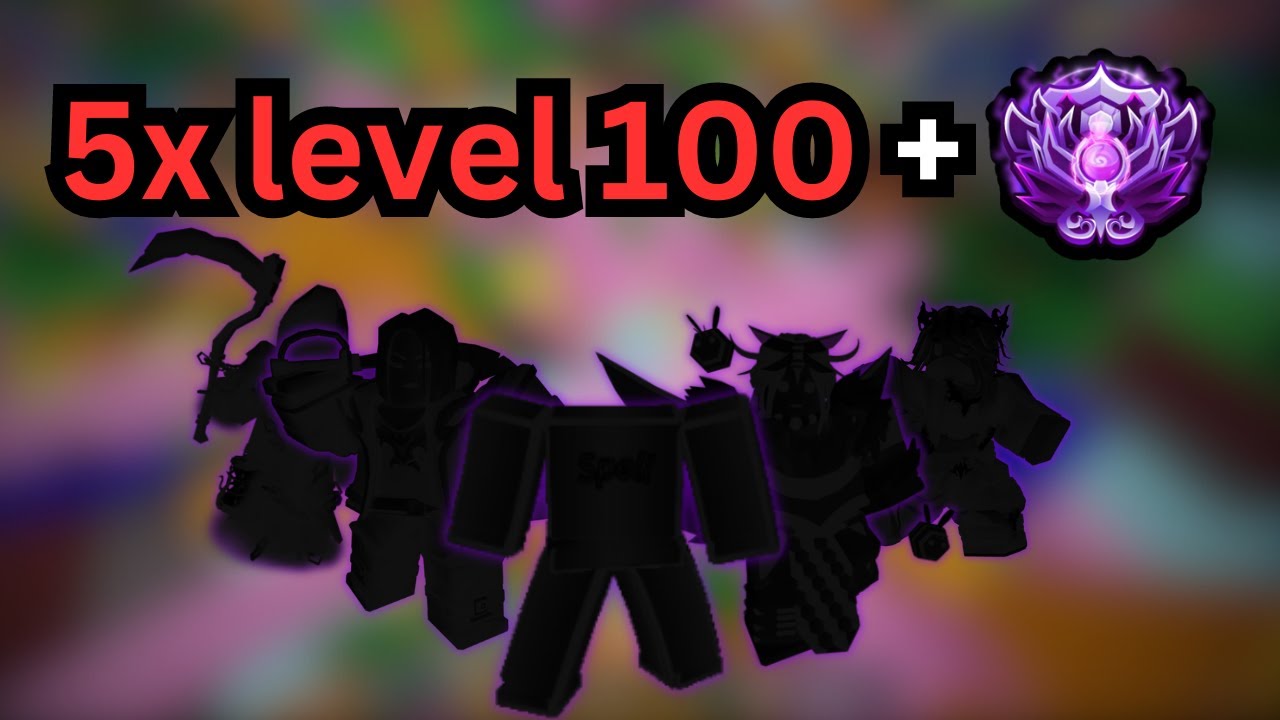 ПОЛНЫЙ УРОВЕНЬ КОМАНДА 100 и КОШМАР в ROBLOX BEDWARS