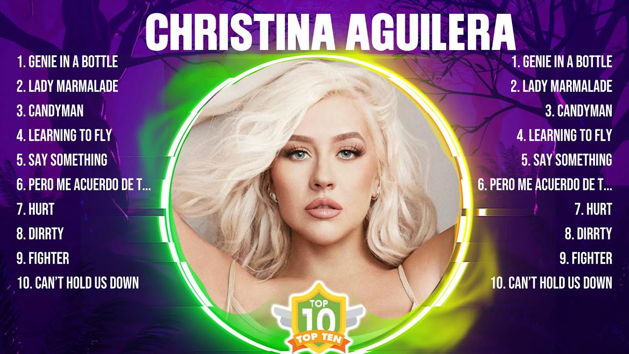 Christina Aguilera Greatest Hits 2024 Collection - Top 10 Hits Playlist Of All Time