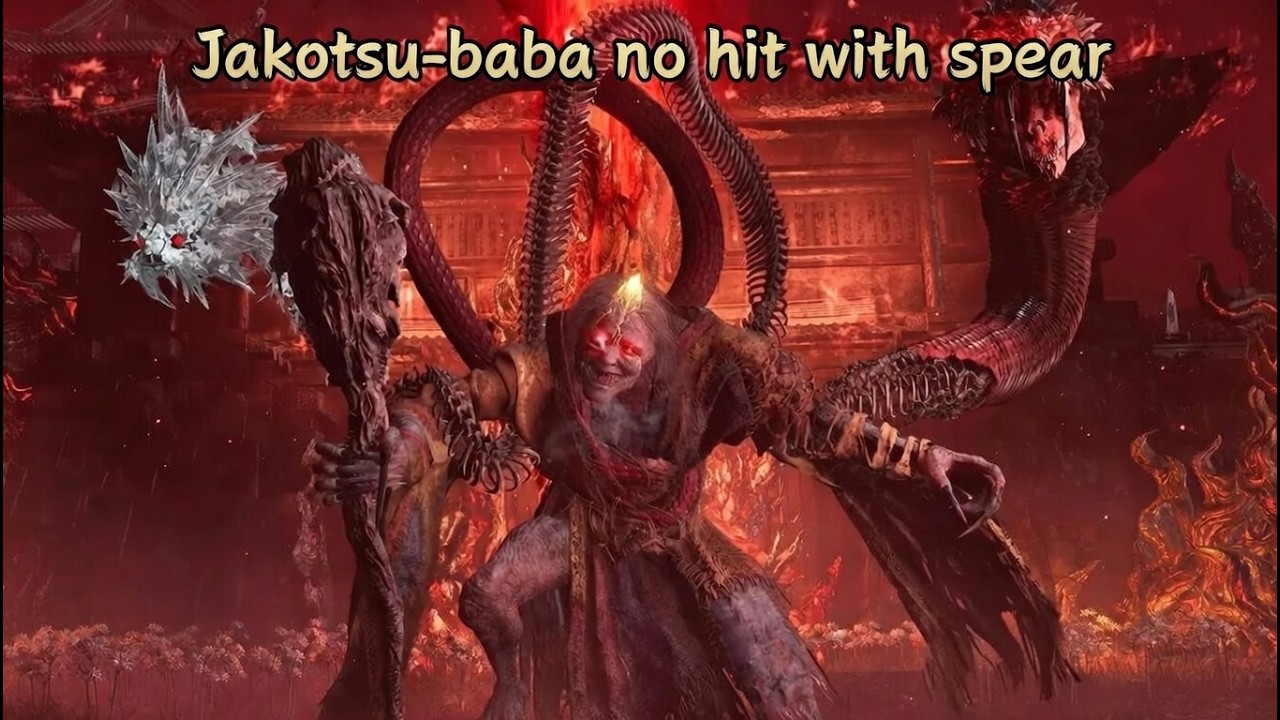 Nioh 3 Jakotsu-Baba no hit run with spear