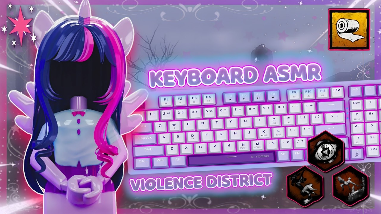 Roblox Violence District but it's *THOCKY* Keyboard ASMR w/ HANDCAM