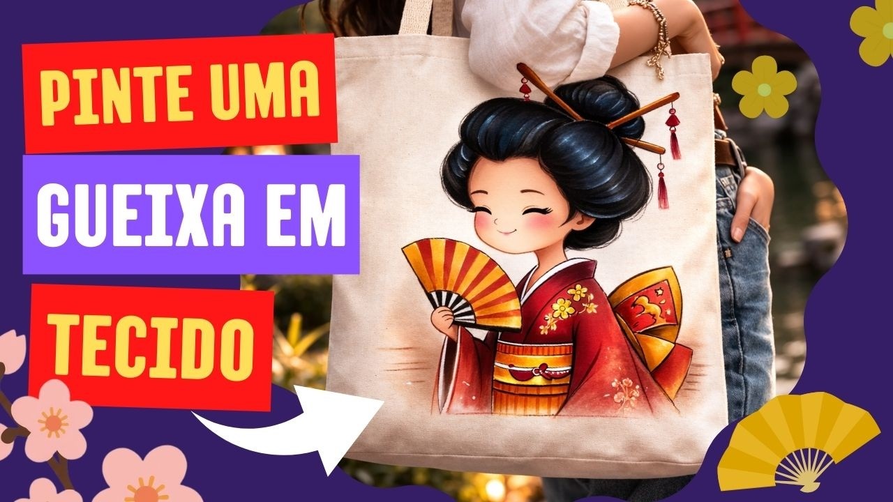 TRANSFORME sua Ecobag: PINTURA EM TECIDO Realista que Todos Vão QUERER! VEJA COMO