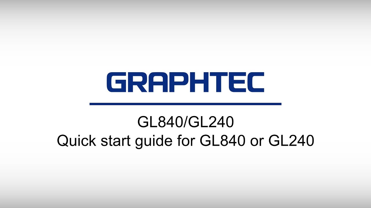 [GL840/GL240] Quick Start Guide