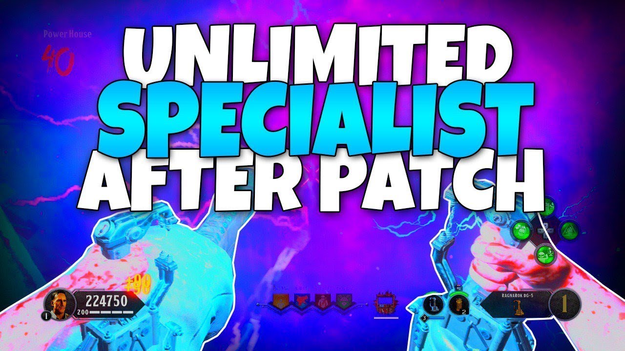 Bo4 Zombie Glitches: UNLIMITED SPECIALIST AFTER PATCH! Unlimited DG5 & Death Machine (Bo4 XP Glitch)