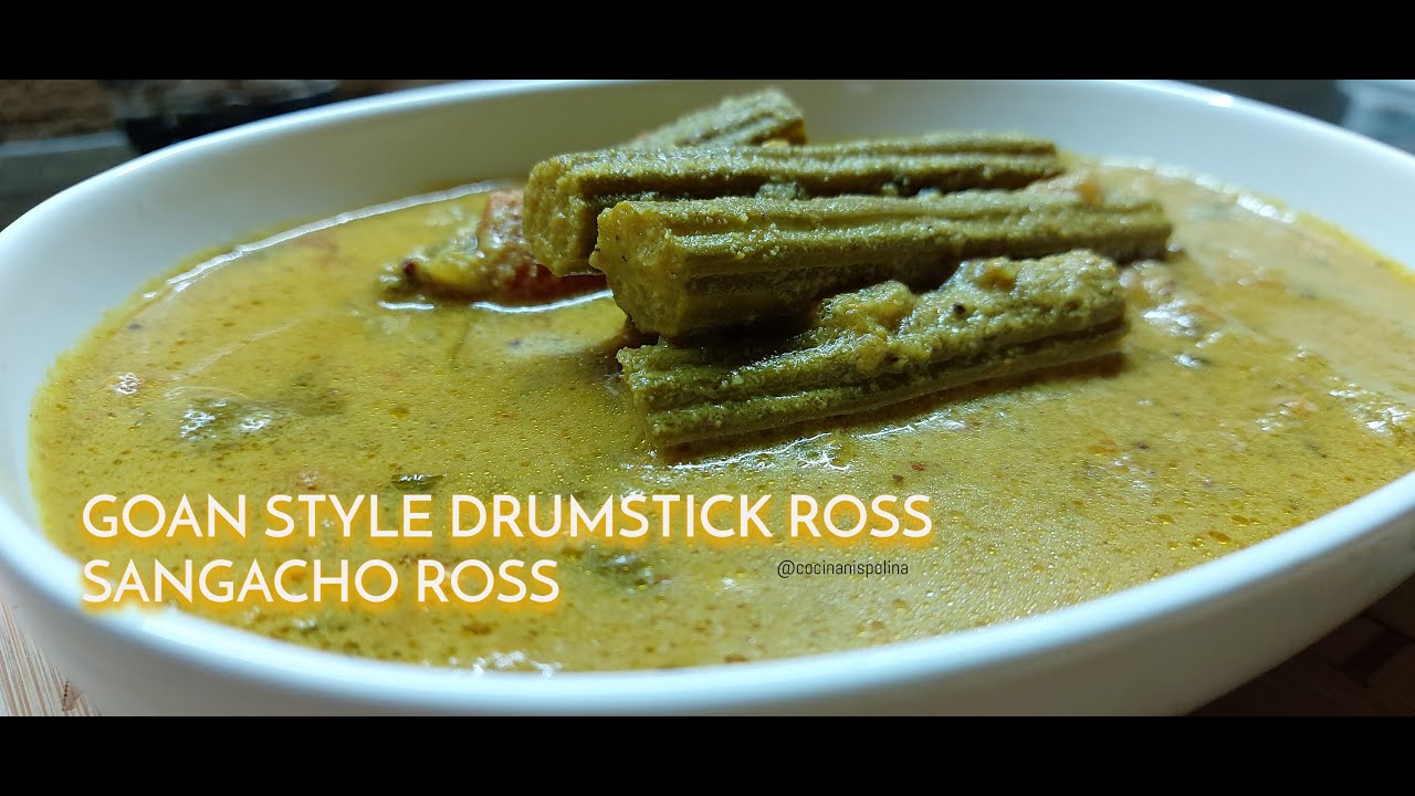 Goan Drumstick Roce | Goan Sangacho Ross | Coconut based Drumstick Curry | Vegetarian recipe