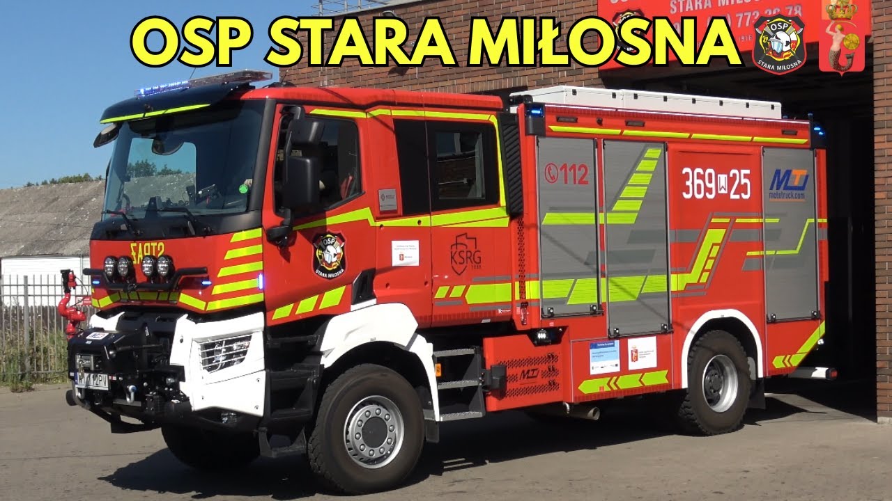 Alarmowo nowe proszkowe GCBA Renault K440 z OSP Stara Miłosna w Warszawie! 8 pojazdów w sile bojowej