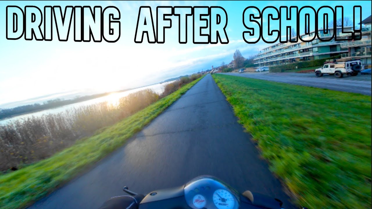 Riding my moped after school! - scooter #7