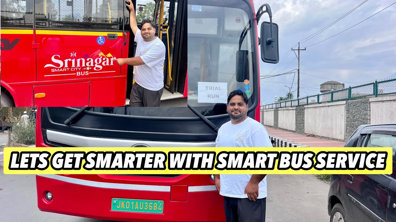 Enjoying Electric Bus Ride in Srinagar Smart City For First Time