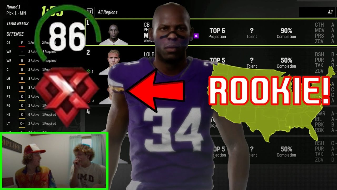 We drafted THE BEST ROOKIE in Madden 24!
