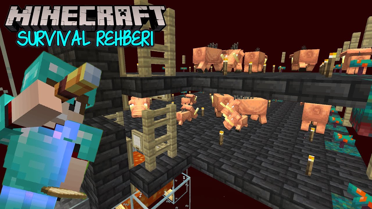 Ömür Törpüsü HOGLİN FARMI !! / Minecraft Survival Rehberi B7