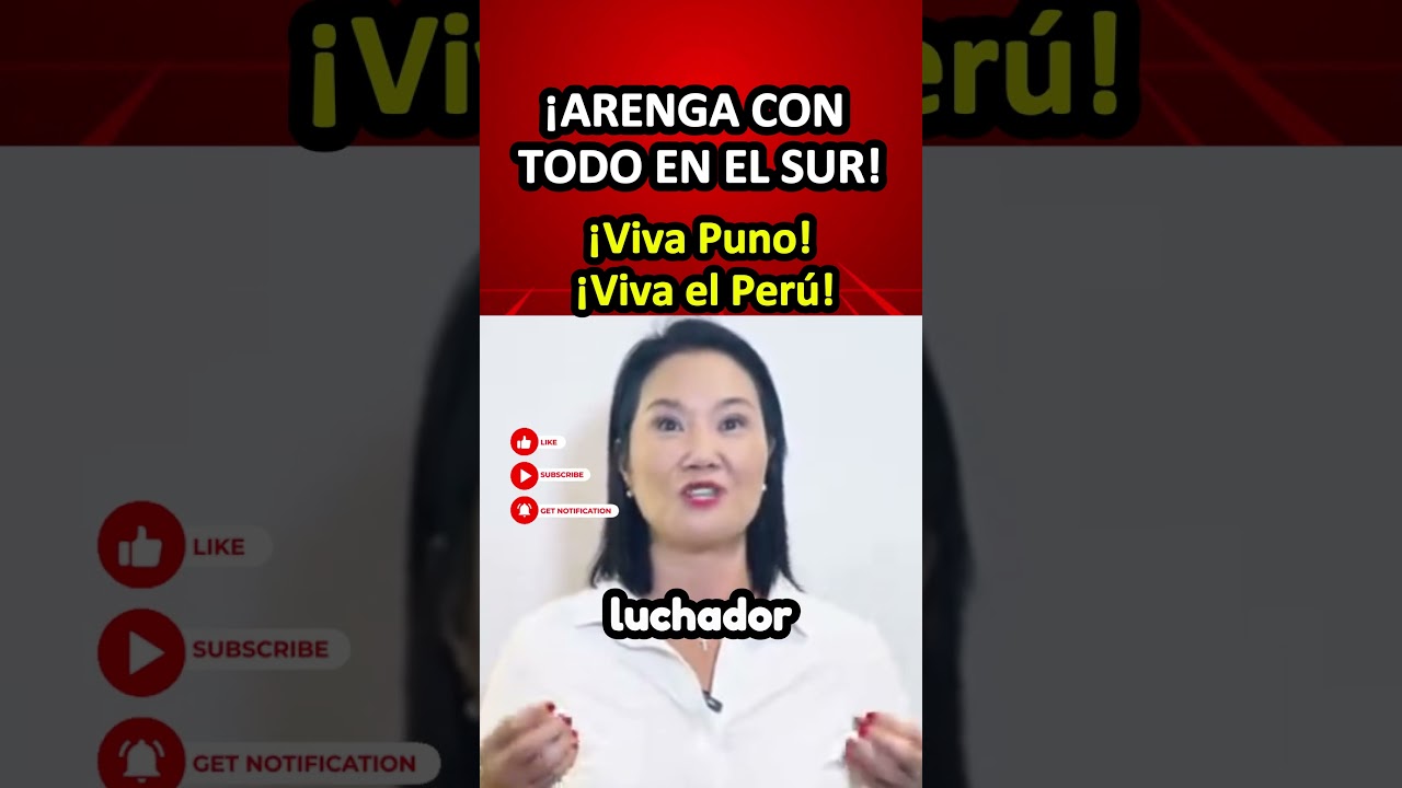 🚨 &iexcl;GIRO TOTAL EN LA CAMPA&Ntilde;A! 😱 Keiko Fujimori sorprende: &laquo;&iexcl;Viva Puno! &iexcl;Viva el Per&uacute;!&raquo; #noticias