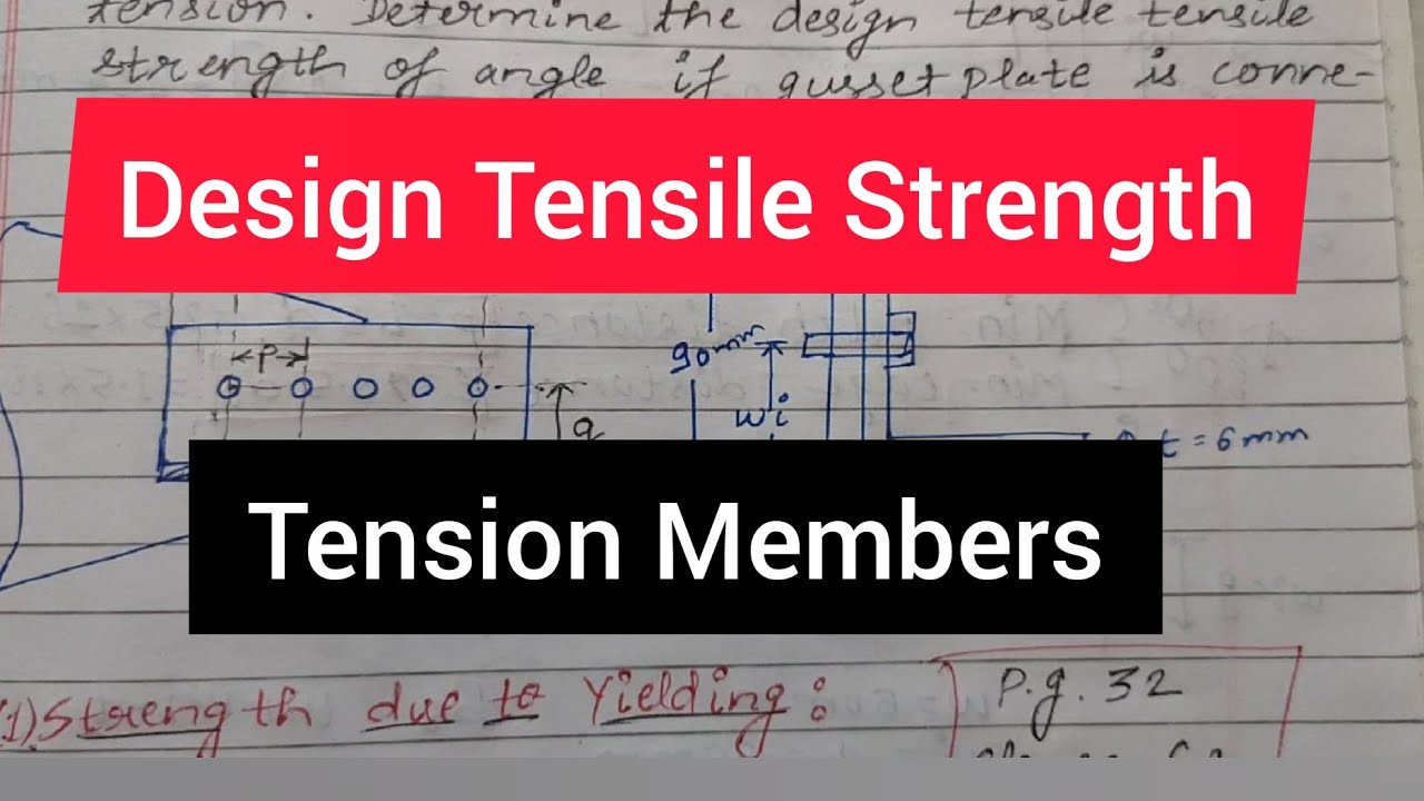 Tensile Strength Of Angle | Tension Members | Design Of Steel Structures