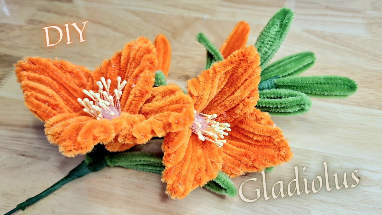 DIY | How to Make Pipe Cleaner Gladiolus Flowers🌺