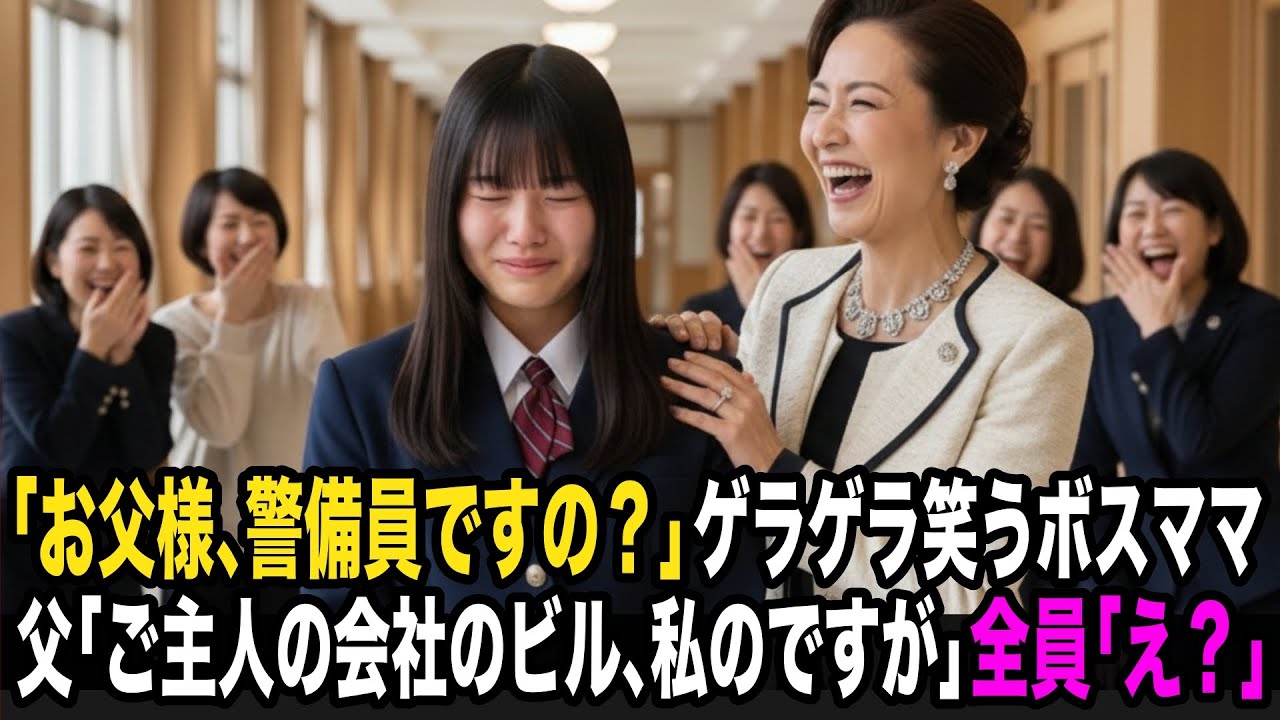「お父様、警備員ですの？」授業参観でゲラゲラ笑うボスママ。父「ご主人の会社のビル、私の所有ですが」全員「え？」