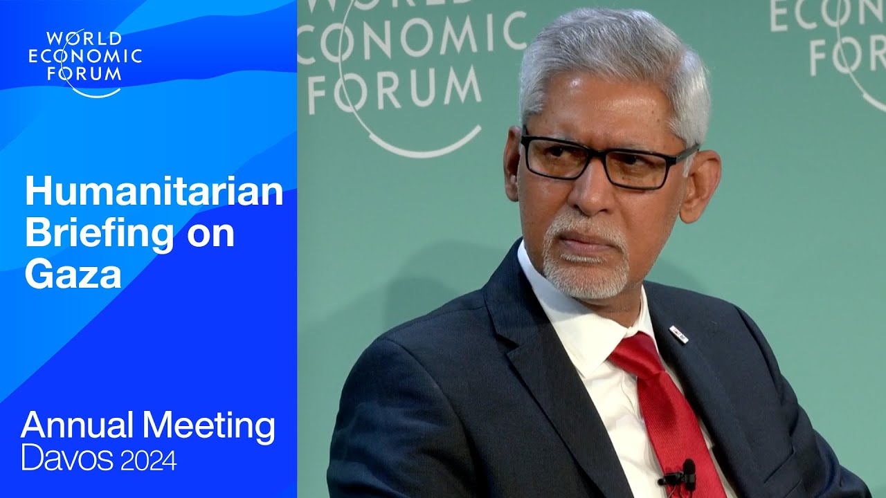 Humanitarian Briefing on Gaza | Davos 2024 | World Economic Forum
