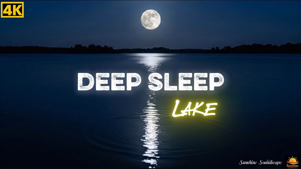 Moonlit Lake Sleep | Gentle Water Sounds for Deep Healing (60 Min)