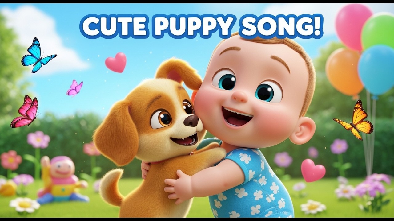 Baby Loves the Puppy 🐶💛 | Cute Puppy Song for Kids | Nursery Rhymes & Baby Songs