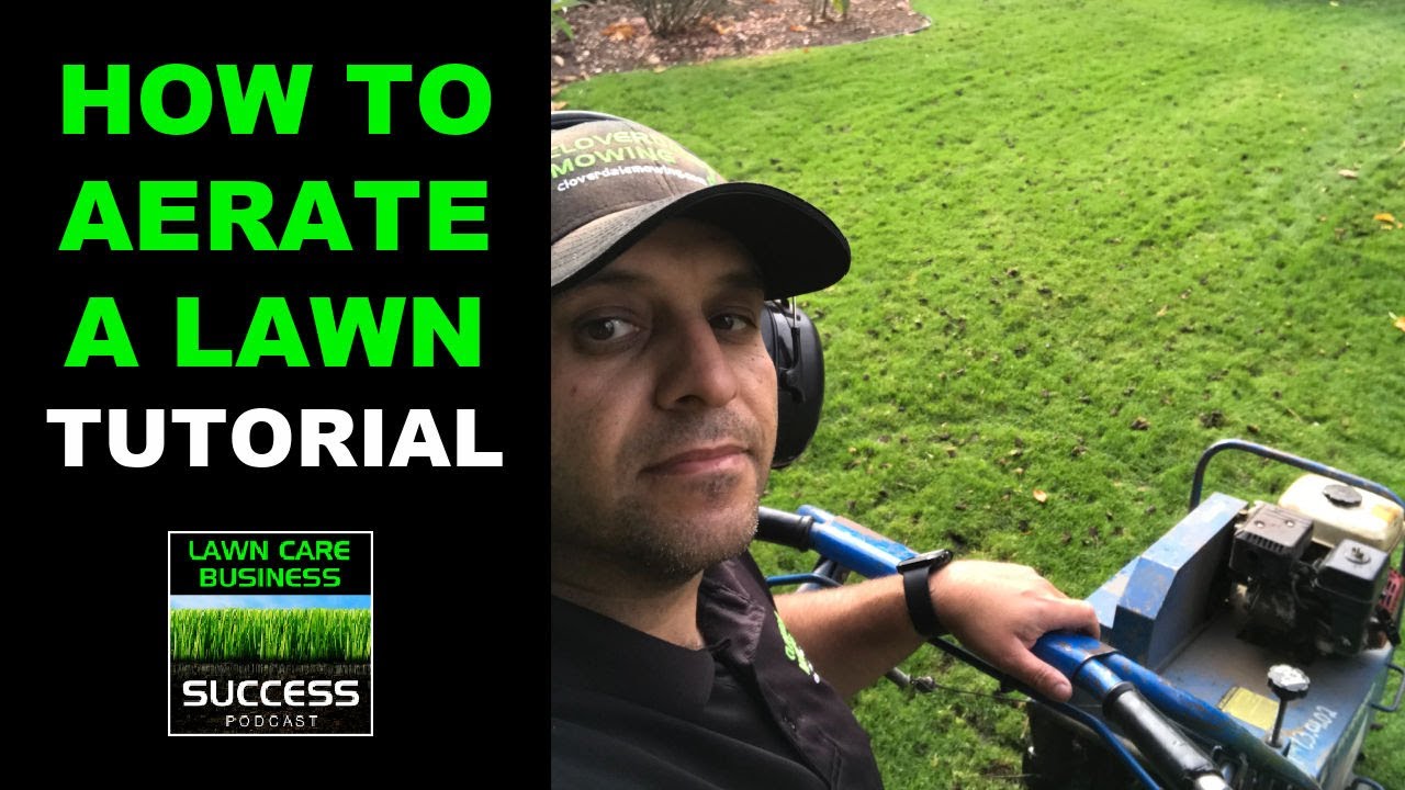 How To Aerate A Lawn Using A Bluebird 424 Aerator Tutorial