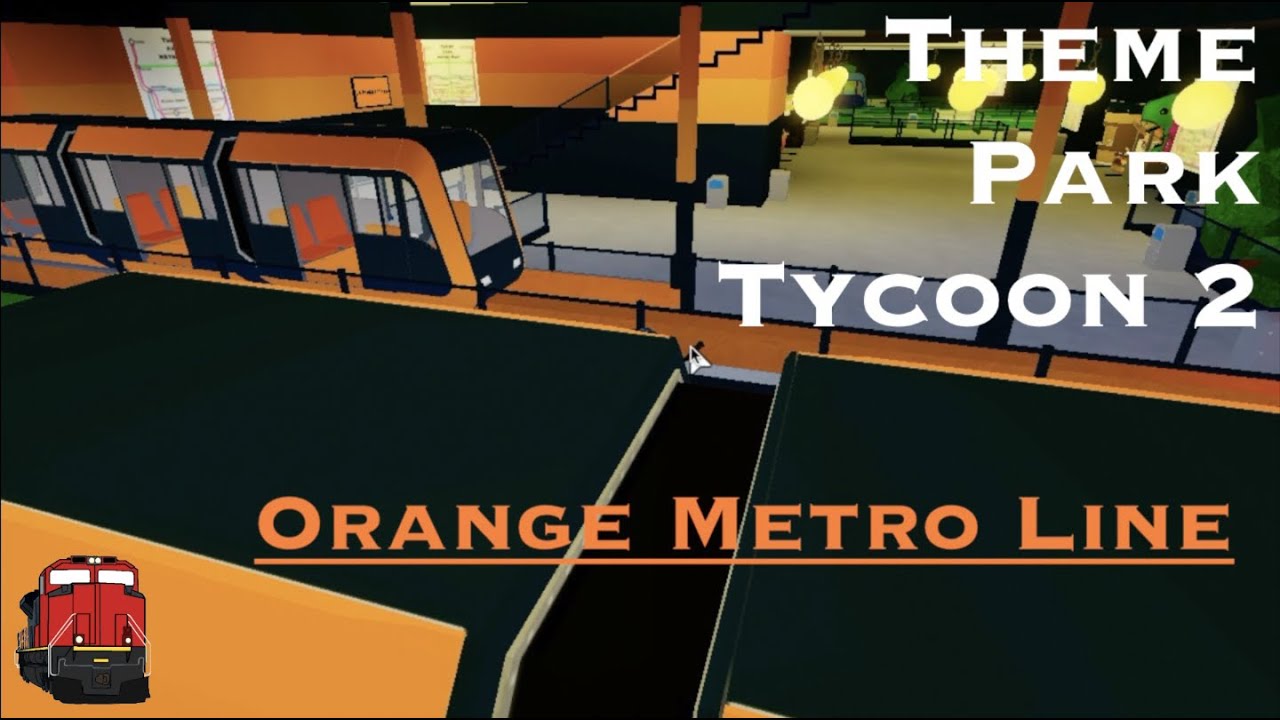 Монорельсовая дорога Theme Park Tycoon 2: Оранжевая линия