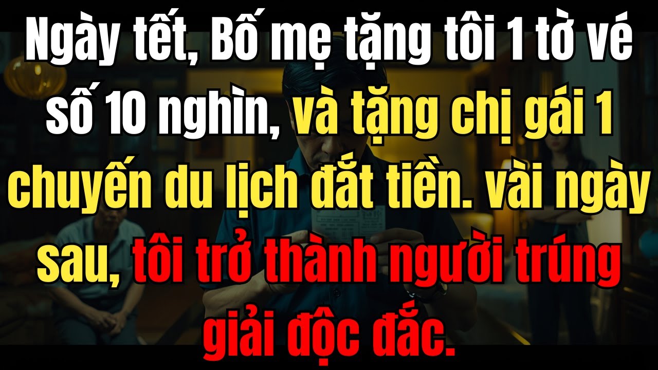 Tết bị cho vé số 10 nghìn, chị gái nhận du lịch tiền tỷ – vài ngày sau tôi trúng độc đắc