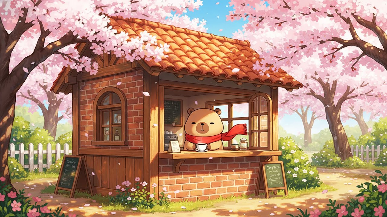 Gentle Spring Lofi for Deep Focus 🌿📖 | Calm Coffee & Soft Jazz Beats