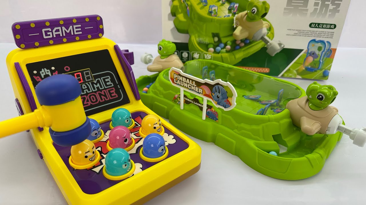 9 minutes satisfying toy unboxing, gopher game toy machine, marble toy machine, | ASMR toy review