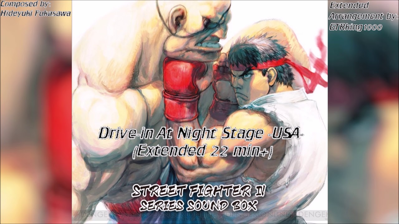 Street Fighter IV: Drive-in At Night Stage -USA- (Extended Arrangement)